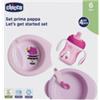 CHICCO (ARTSANA SPA) Chicco Set Pappa 6m+ Rosa Con Cucchiaio Rosa