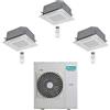 Hisense Climatizzatore Condizionatore Hisense Cassetta 4 vie R32 Trial Split Inverter 18000 + 18000 + 18000 BTU con U.E. 5AMW125U4RTA Classe A++/A+