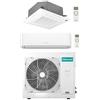 Hisense Climatizzatore Condizionatore Hisense Hi Comfort + Cassetta 4 vie R32 Dual Split Inverter 12000 + 12000 BTU con U.E. 4AMW81U4RJC NOVITÁ Classe A++/A+