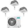 Hisense Climatizzatore Condizionatore Hisense Cassetta 4 vie R32 Trial Split Inverter 9000 + 9000 + 18000 BTU con U.E. 3AMW72U4RJC NOVITÁ Classe A++/A+