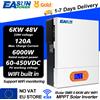 EASUN POWER Inverter ibrido EASUN 6KW 48V 4KW 3.2K 24V Solar Power Off Grid convertitore 230V costruito in WIFI BMS 120A MPPT caricabatteria solare - SMR II 3.2KW Wifi