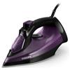 Philips Domestic Appliances 5000 Series Ferro da Stiro a Vapore - 2400W, Vapore 45g/min, Colpo di Vapore 180g, Stiratore Verticale, Piastra SteamGlide Plus, Nero/Viola (DST5030/80)