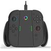 Sehawei Supporto Ricarica per Nintendo Switch 2 per JoyCon(Carica Durante il Gioco),Caricabatterie Portatile Charging Grip per Joy Con con Indicatori per Switch 2