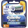 Gillette Fusion Proglide Lame di Ricambio 4 PZ