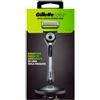 Gillette Labs Silver Rasoio Da Barba Manico + Lamette Di Ricambio + Base