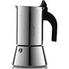 Bialetti Venus Caffettiera in Acciaio Inox, Adatta all'Induzione, Inossidabile, Argento, 4 Tazze
