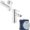 GROHE SET MISCELATORI GROHE ESSENCE LAVABO A MURO BIDET E CORPO INCASSO SMARTBOX