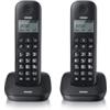 Brondi Gala Twin Nero Telefono Cordless Doppio Eco Dect Sveglia