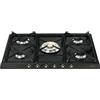 Smeg Piano Cottura 5 Fuochi a Gas Larghezza 70 cm colore Nero - SR775AO