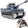 Supdex Carro Armato Telecomandato Tiger I, 1/18 Serbatoio Telecomandato che Spara, 2.4GHz Carro Armato Radiocomandato, Con Suoni Realistici e Luci, Veicolo Militare RC per Adulti e Bambini che Spara BBS