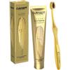 Curasept Luxury Whitening - Gold Lux Kit Dentifricio + Spazzolino Sbiancante