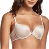 Maidenform Women's Love The Lift Plunge Push Up And in Bra, Sandshell w/Honey Blush Beige, 38B