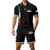 BGFIPAJG Outfit Italia Uomo - Set Tricolore con Design Patriottico | Tessuto Traspirante | Ideale per Tifosi e FESTIVITÀ Nazionali
