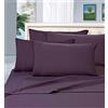 Elegant Comfort 1500 fili, qualità egiziana, 6 pezzi, senza pieghe e resistente allo sbiadimento, lussuoso set di lenzuola California King, viola melanzana
