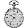 Pierre Bonnet Orologio da Tasca 2242A al Quarzo - Senza Coperchio, Cassa 41 mm in Metallo IPG/IPS, Quadrante Bianco con Catena Inclusa, Design Classico Vintage Senza Coperchio (ARGENTO)