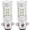 Fydun Lampadina LED H6, 1 Paio 12V 80W P15D Lampada H6 per Moto Super Luminoso Fari Fendinebbia 6500K Luce Bianca Faro Impermeabile Accessori per La Modifica della Moto