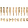 AYNEFY Kit Getti Carburatore Moto, 20 Pezzi, 10 Getti Principali + 10 Getti Pilota Lenti, Ottone