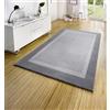 HANSE Home Tappeto passatoia 160 x 230 cm, morbido tappeto a pelo corto, design moderno, per corridoio, camera da letto, cameretta dei bambini, bagno, soggiorno, cucina, grigio chiaro