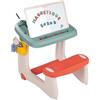 Smoby - Activity Super Banco scuola, 7600420107, +3 anni, lavagna bifacciale, vano portaoggetti, tanti accessori inclusi