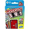 Monopoly hasbro bid game, gioco di carte rapido per 4 giocatori, gioco per famiglie e bambini dai 7 anni in su, multicolore, 1 pacco