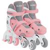 PROLUDIS Globber Learning 2 in 1 Roller evolutivi Pattini Taglia 1 dal 26 al 29, Blu Rosa
