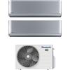 Panasonic Condizionatore Dual Split Panasonic Etherea Silver 9+12 con CU-2Z41TBE R-32 Wi-Fi Integrato