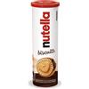 Nutella Biscuits Tubo - Croccanti Biscotti con un Cremoso Ripieno di Nutella, con Farina di Frumento e Zucchero di Canna, Ideali come Colazione, Snack e Merenda, 1 Confezione da 166 gr