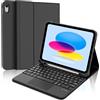 FOGARI Tastiera Magnetica per iPad 10a Generazione 2022, Keyboard Italiano con Touchpad, Bluetooth Rimovibile Custodia con Tastiera per Pad 10 Generazione 10.9" 2022 e iPad 11 (A16 2025), Nero