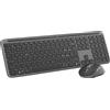 Logitech MK950 Kit Tastiera e Mouse Wireless Bluetooth Multi-dispositivo Layout Italiano