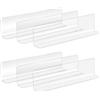 Amosfun Divisori Trasparenti per Scaffali Store Shelf Dividers in Plastica Separatore a L per Supermercato E Armadietti Organizer per Mensole E Mobile Cucina 20 Pezzi 7.87X2.36X1.18 in
