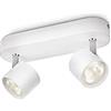 Philips Lighting Philips LED Star, Lampadario a Faretti, 2 Punti Luce, Orientabile, LED Integrato, 2x5W, Bianco