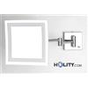 Specchio cosmetico ingranditore quadrato a parete h3901