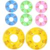 SUPVOX 8 Pezzi Mini Salvagente Anello Galleggiante Gonfiabile Anello Di Nuoto Giocattoli Piccolo Salvagente Galleggianti Da Piscina Hawaii Anello Della Piscina Giocattoli Da Bagno Pvc