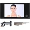 ViaGasaFamido Spioncino Digitale per Porta con Telecamera Infrarossi Grandangolare 120° e Schermo LCD 3.5 Pollici a Colori 1MP Sicurezza Domestica Avanzata per Casa Appartamento e Ufficio Senza Fili