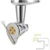 Kenwood KAX92.A0ME Accessorio Torchio Pasta per Impastatrice Planetaria, Torchio estrusore tagliapasta in acciaio inox, facilmente smontabile per agevolare la pulizia, compatibile e adattabile