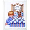 Design Works Nanna Preghiera Boy Nascita Record contato Cross Stitch Kit-11 X 14 Conte 14