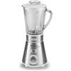 Ariete 561 Blendy Metal - Frullatore con lame in Acciaio Inox - Tazza in vetro 800 ml - 2 velocità + Pulse - 300 Watt - Argento