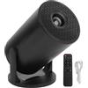Topiky Mini Proiettore con Wifi e Bluetooth, Videoproiettore Girevole a 270° Supportato 1080P, Mini Proiettore di Film Portatile da Esterno per Smartphone PC Laptop Android