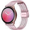 MUENShop 20mm Cinturini in Metallo Compatibile con Samsung Galaxy Watch 3 41mm Galaxy Watch Active 2 40mm/44mm Compatibile con Huawei Watch GT 3 42mm Cinturino in Acciaio Inossidabile