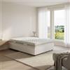 Talamo Italia - Letto piazza e mezza Chiara, Letto contenitore con rivestimento in tessuto, 100% Made in Italy, Apertura frontale, con materasso Cm 120x190 incluso, Blu