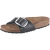 Birkenstock Madrid Big Buckle Graceful Licorice, Birko Flor, PIANELLE Donna, Nero, 36 EU Stretta