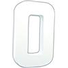 Décopatch AC714Cpack - Un Lot de 3 supports en papier blanc mâché 3x14x20,5 cm, Lettre O