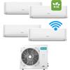 Hisense Climatizzatore Condizionatore Nuova Serie HI COMFORT 9+9+9+18 CF quadri split esterna 5AMW105U4RQC Gas R32, WiFi integrato, 9000+9000+9000+18000 Classe A++ Inverter Pompa di calore NEW!!!!