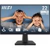 MSI PRO MP225V Monitor da Ufficio 21,5" Full HD - Pannello VA 1920 x 1080, 100 Hz, Schermo a Basso Affaticamento Visivo, Inclinabile - HDMI, D-Sub (VGA)