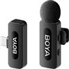 Boya BY-V10 V2.0 Microfono Lavalier Draadloze per USB-C - 1 x TX e 1 x RX