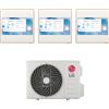 LG Condizionatore Climatizzatore LG Trial Split Inverter R-32 Artcool Gallery LCD 9000+12000+12000 Btu con MU3R21 Wi-Fi Integrato