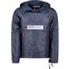 Geographical Norway Choupa Men - Giacca Uomo Pile Sottile Zip - Giacca Calda L'Autunno Inverno Primavera - Maglione Pelliccia Maniche Lunghe - Morbido Comfort All'Aperto (BLU MARINO S)