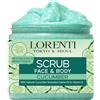 LORENTI TOKYO & SEOUL Lorenti Scrub viso e corpo al cetriolo | Rassodante e radiante supporta la produzione di collagene Anti invecchiamento e rughe 500 ml