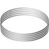 VEVOR Lama per Segaossa Macchina Segatrice per Ossa 1650 x 16 x 0,56 mm, Set di Lama per Segaossa da 5 Pezzi Compatibile per Segaossa da Banco Segaossa da Terra, 5 Lame a Nastro in Acciaio al Carbonio