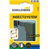 Schellenberg 50774 Zanzariera porta finestra accessori, set di connettori angolari STANDARD per finestre e porte a zanzariera, marrone